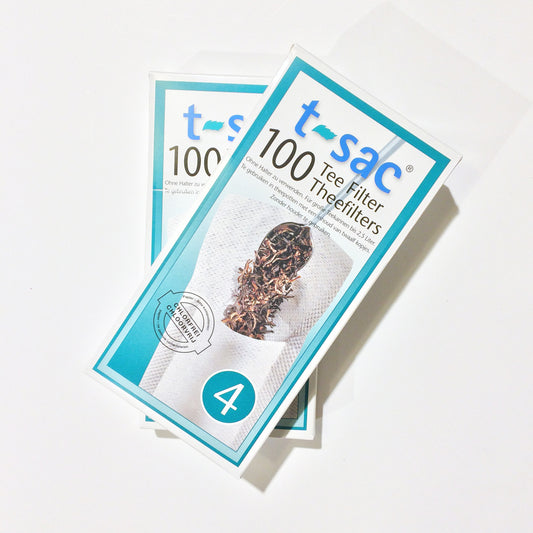 Papieren Theefilters 100 STUKS formaat 4 VOOR 1L EN MEER